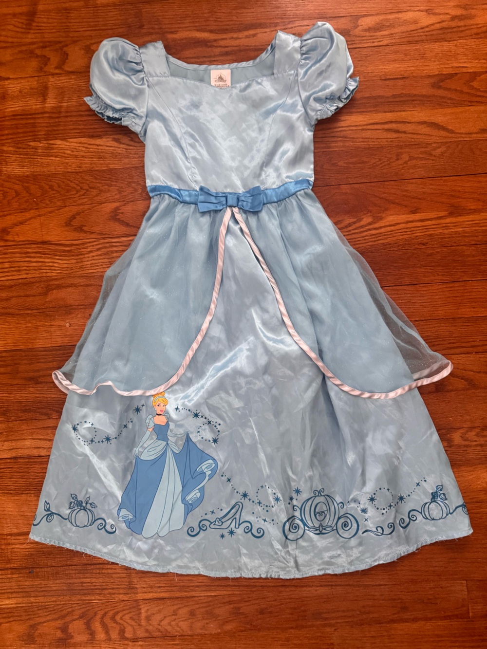 Disney Cinderella Light Blue and Pink Girls Costume Dress